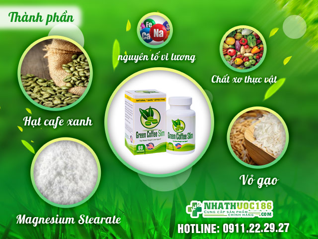Thành phần của Green Coffee Slim 