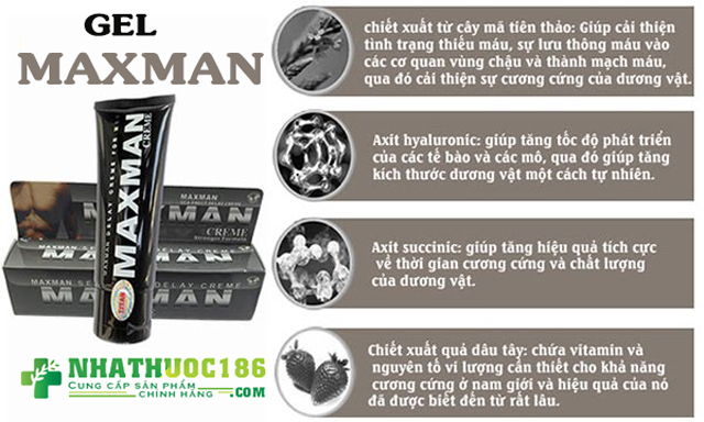 thành phần gel maxman