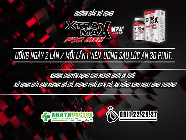 Hướng dẫn sử dụng sản phẩm Xtramax For Men