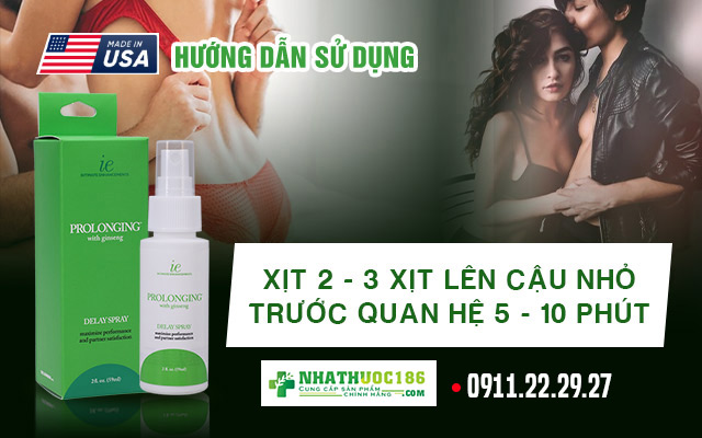 Hướng dẫn sử dụng Proloonging Delay Spray For Men