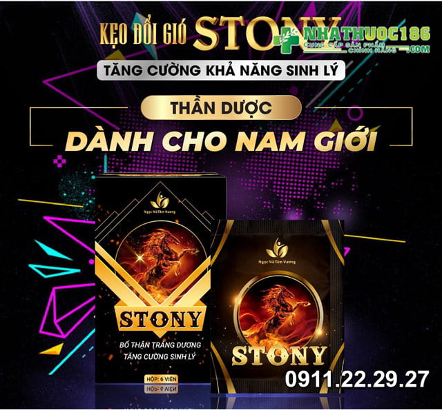 kẹo stony chống xuất tinh sớm