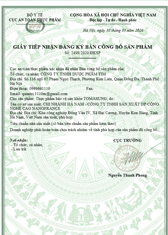 tomasung chính hãng