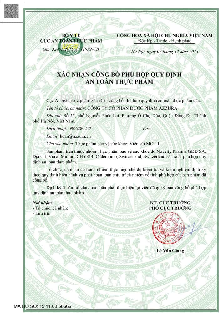 giấy chứng nhận