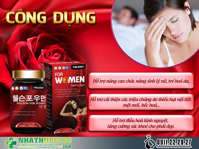 Welson For Women công dụng