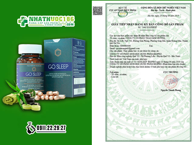 go sleep chứng nhận