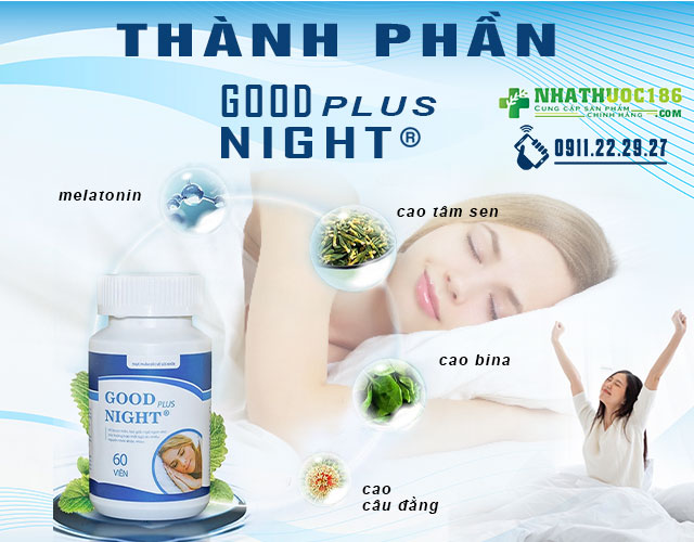 Thành phần của sản phẩm Good Night Plus