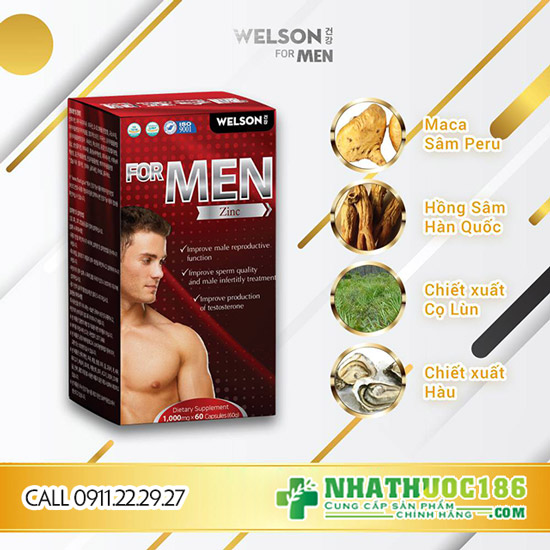 thành phần welson for men