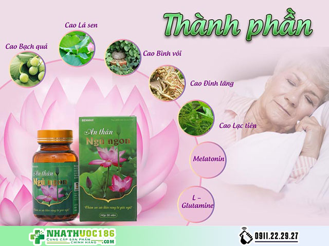 an thần ngủ ngon benmax thànhphần