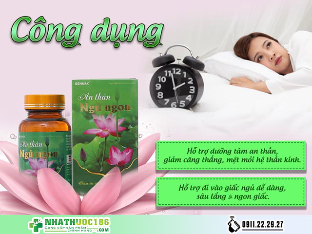 an thần ngủ ngon benmax công dụng