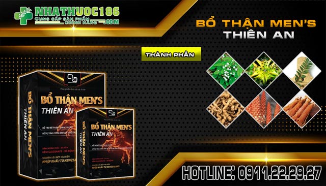 Thành phần Bổ Thận Men’s Thiên An