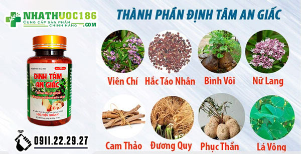 định tâm an giấc thành phần