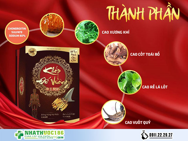 khớp đế vương thành phần
