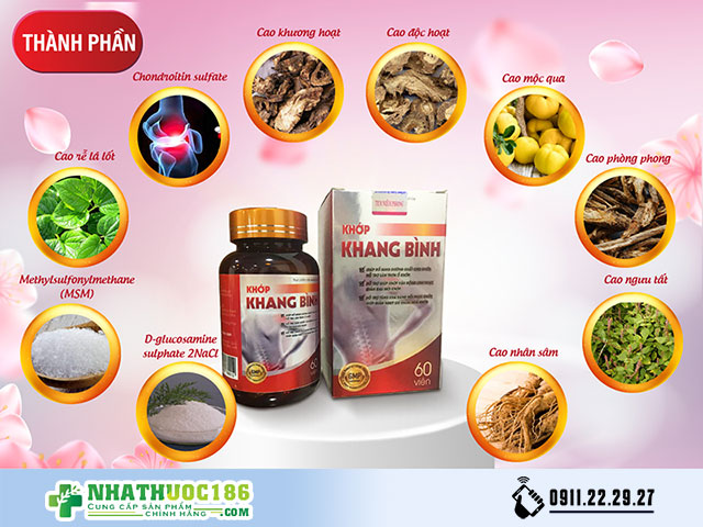 khớp khang bình thành phần