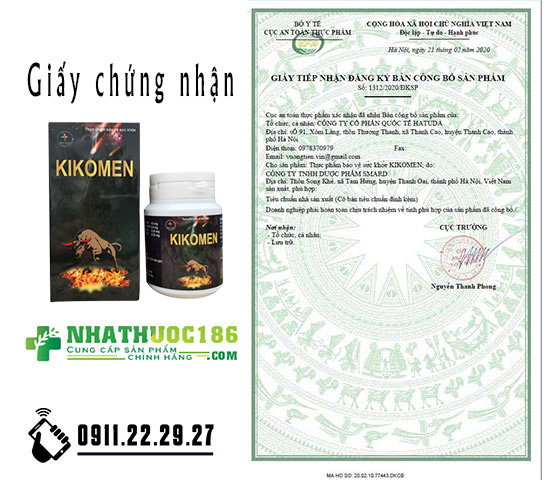 kikomen chứng nhận