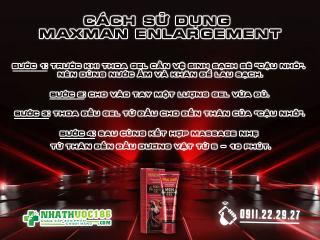 Cách sử dụng sản phẩm Maxman Enlargement