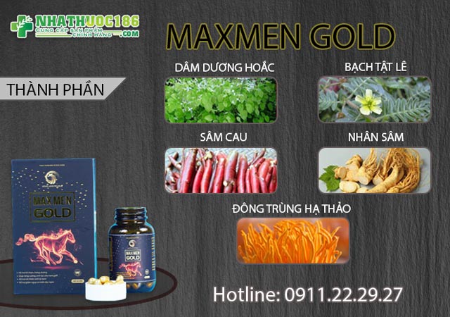 Thành phần của MAXMEN GOLD