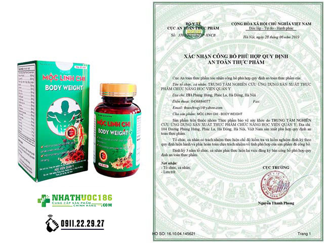 mộc linh chi chứng nhận