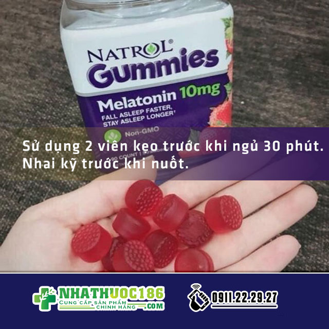 cách sử dụng natrol gummies