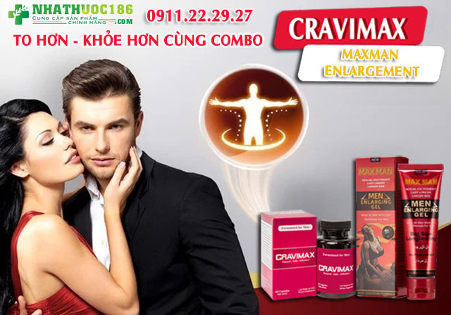 combo cravimax và maxman enlargement