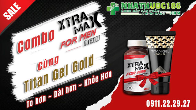 giới thiệu sản phẩm combo xtramax for men và titan gel gold