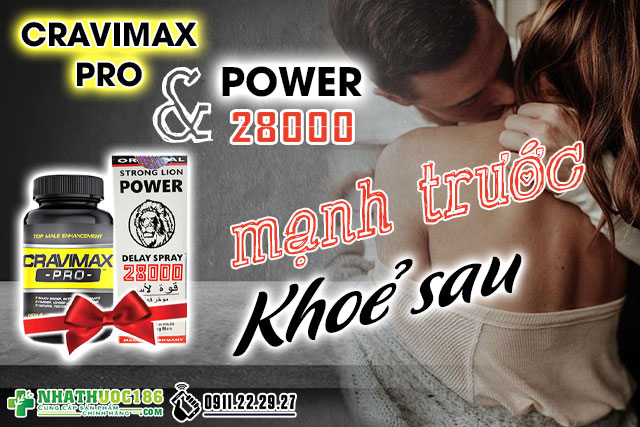 combo cravimax pro và power 28000