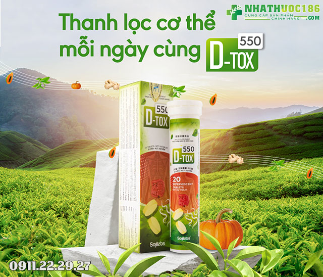 giới thiệu sản phẩm d tox 550
