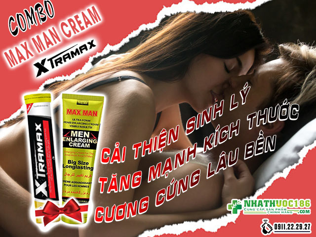 sủi Xtramax và Maxman Cream công dụng