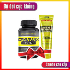 Combo Cravimax Pro và MAXMAN Enlarging Cream