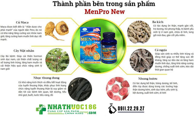 menpro usa thành phần