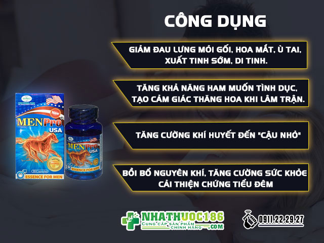 công dụng menpro usa