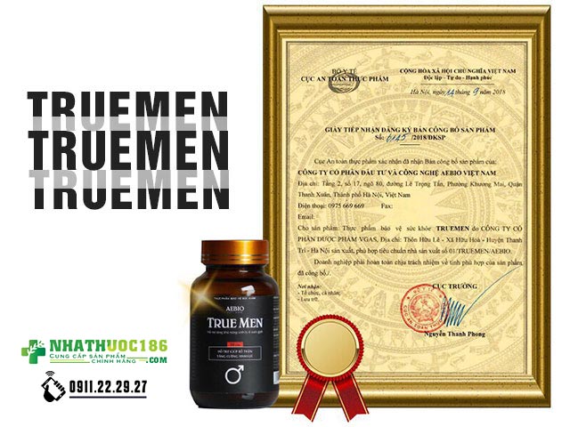 true men chứng nhận