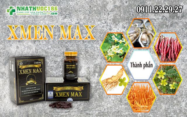 thành phần có trong sản phẩm xmen max