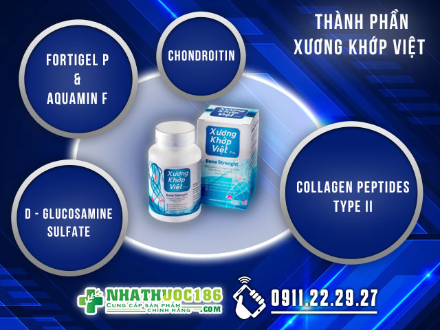 Thành phần của sản phẩm Xương Khớp Việt Pro