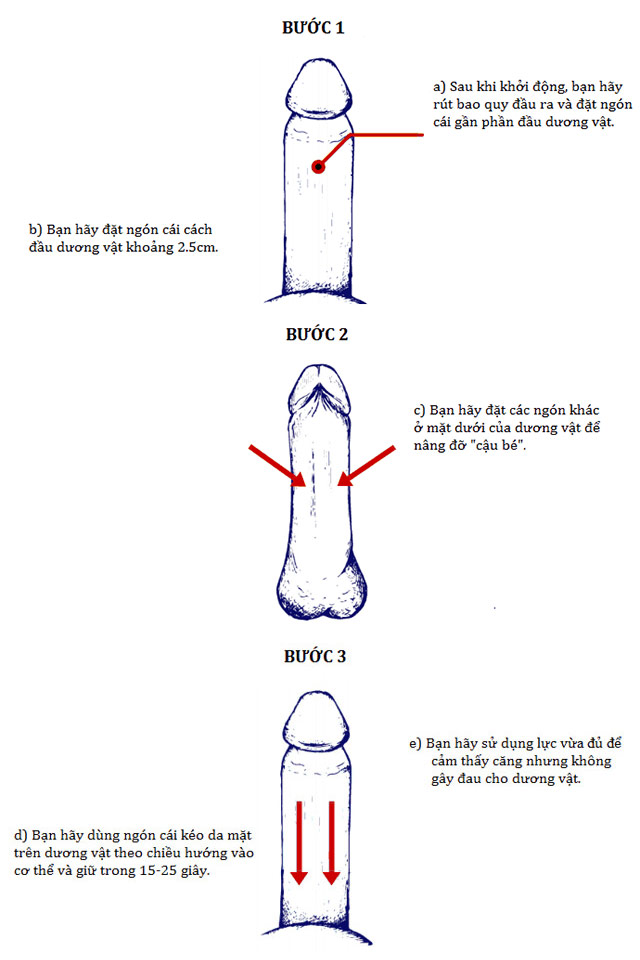 Bài tập Backward Puller giúp tăng kích thước dương vật