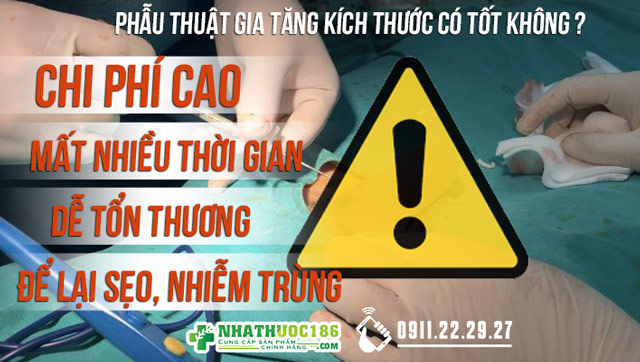 Tăng kích thước bằng phẫu thuật có tốt không ?