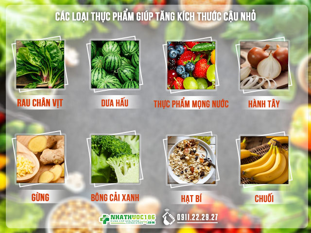 Các loại thực phẫm hỗ trợ tăng kích thước dương vật