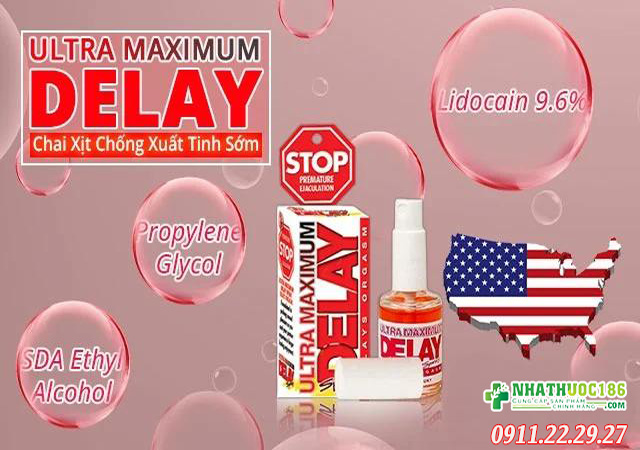 thành phần ultra maximum delay spray