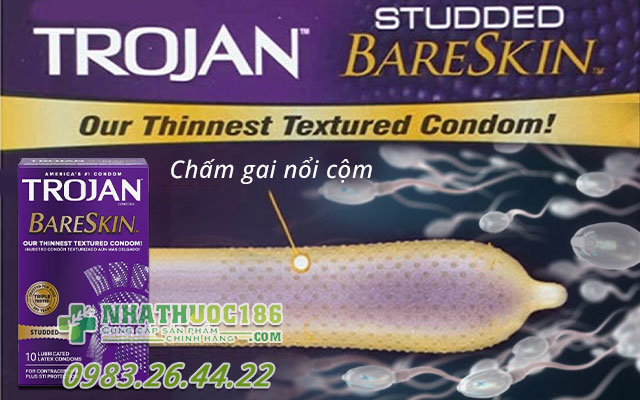 thành phần trojan studded bareskin