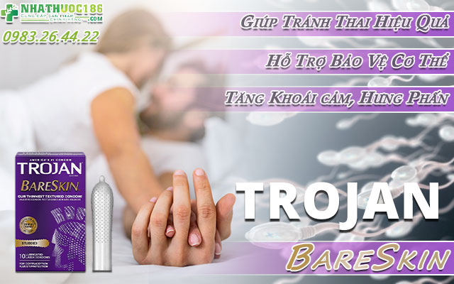 công dụng trojan studded bareskin