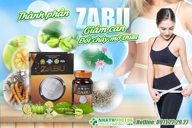 thành phần viên uống giảm cân zabu