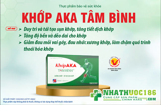 Khớp AKA Tâm Bình: Nâng cao độ bền và dẻo dai cho khớp, phòng ngừa thoái hóa