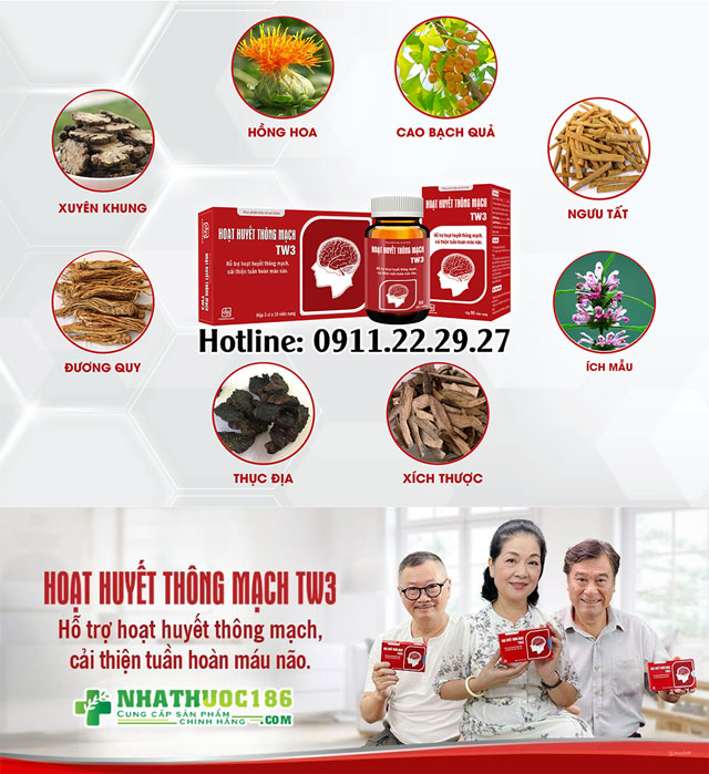 Cơ Chế Hoạt Động Và Thành Phần Của Hoạt Huyết Thông Mạch TW3