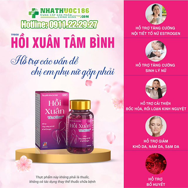 công dụng hồi xuân tâm bình
