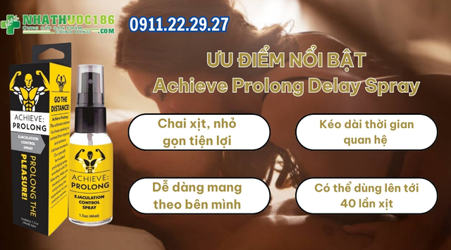 thành phần Achieve Prolong Delay Spray