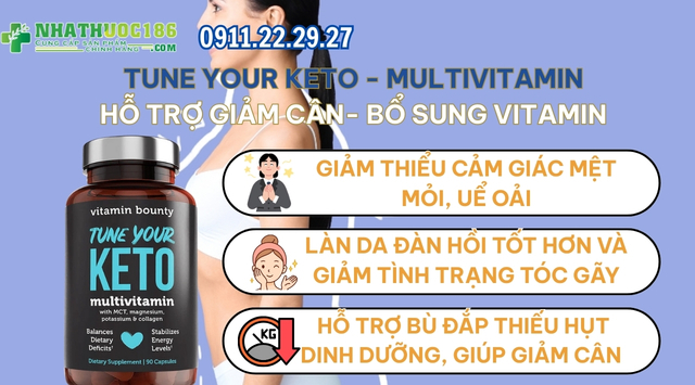 Công dụng của Tune Your Keto Multivitamin