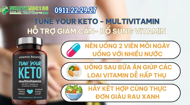 Hướng dẫn sử dụng Tune Your Keto Multivitamin