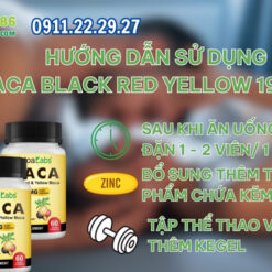 Hướng dẫn sử dụng Maca Black Red Yellow 1900mg