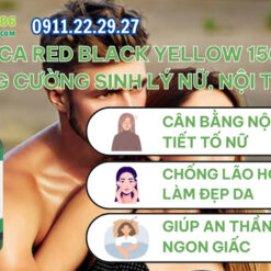 Công dụng Maca Red Black Yellow 1500mg