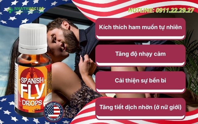 Công dụng của Spanish Fly Drops 15ml