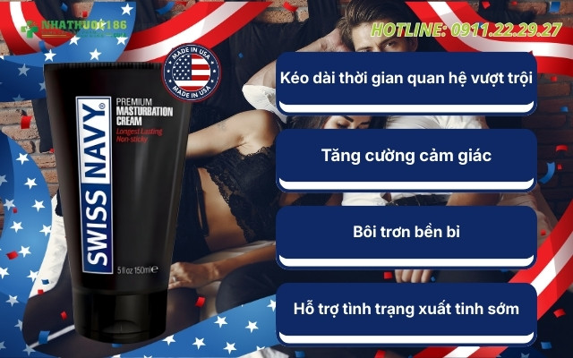 Công dụng của Swiss Navy Masturbation Cream